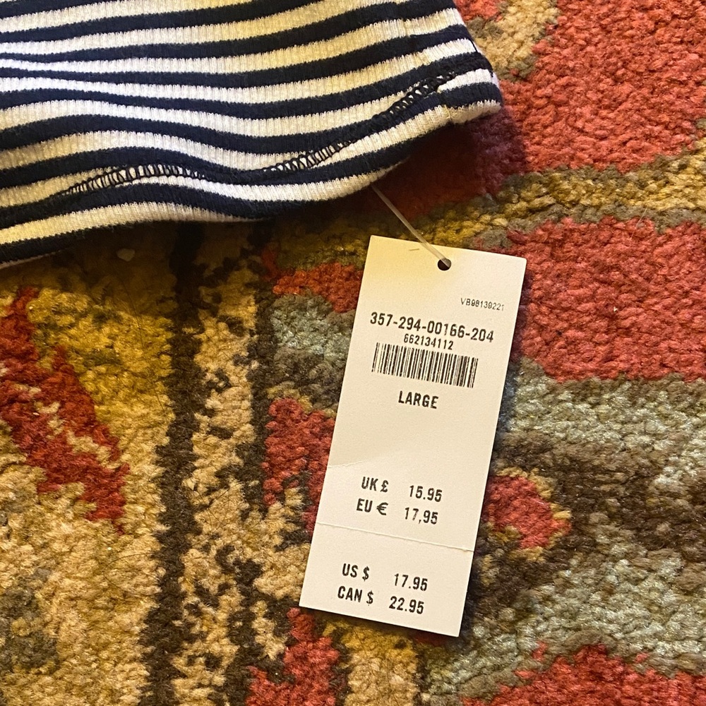 Hollister Blue and White Striped Tube Top - Picture 5 of 5
